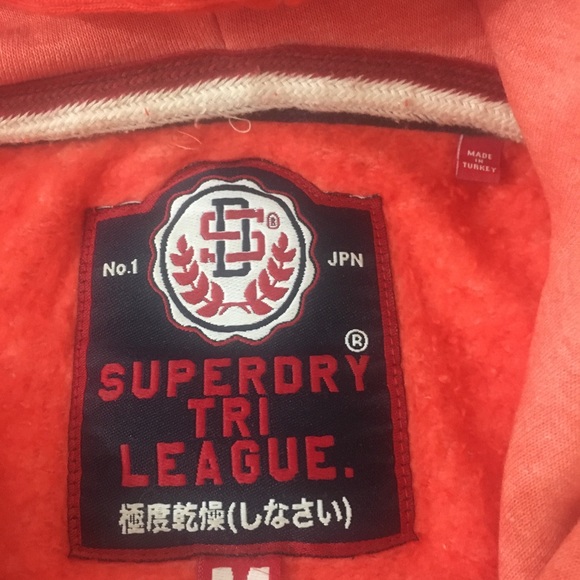 Vintage Superdry Tri League Slouch Hoodie - Picture 6 of 12
